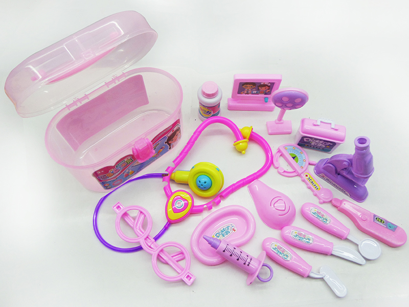 Pink Children's Doctor Set 15pcs