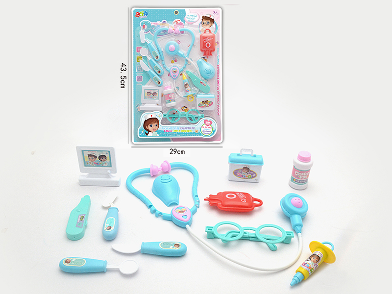 Blue Children's Doctor Set 12pcs