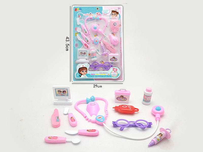 Pink Children's Doctor Set 12pcs
