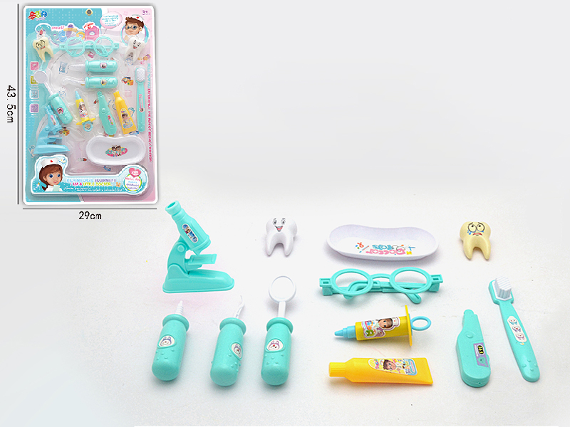 Blue Children's Doctor Set 12pcs