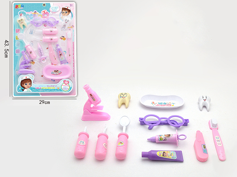 Pink Children's Doctor Set 12pcs