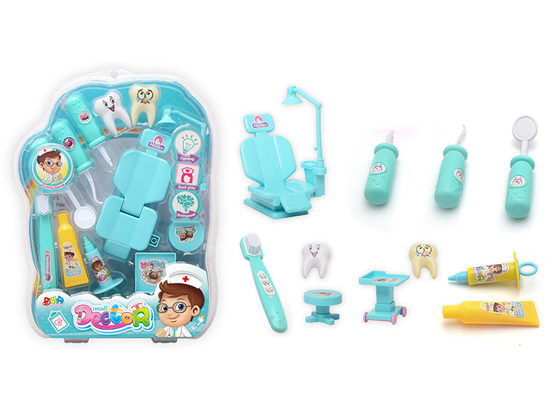 Blue Children's Doctor Set 12pcs
