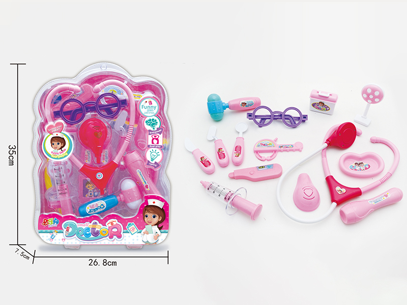 Pink Children's Doctor Set 15pcs