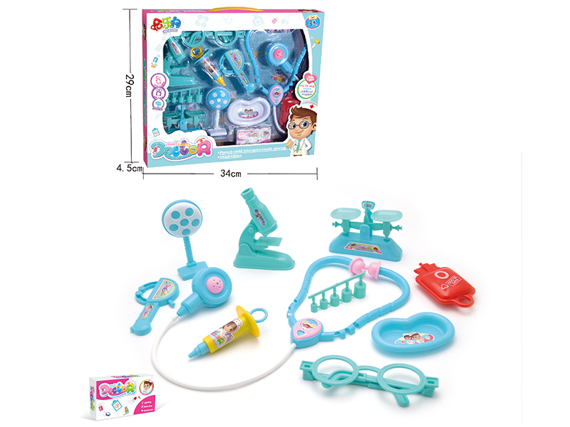 Blue Children's Doctor Set  11pcs