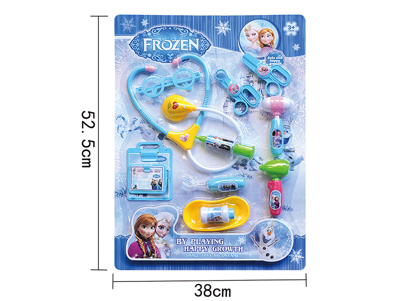 Frozen Blue Children's Doctor Set(With IC Light) 12pcs