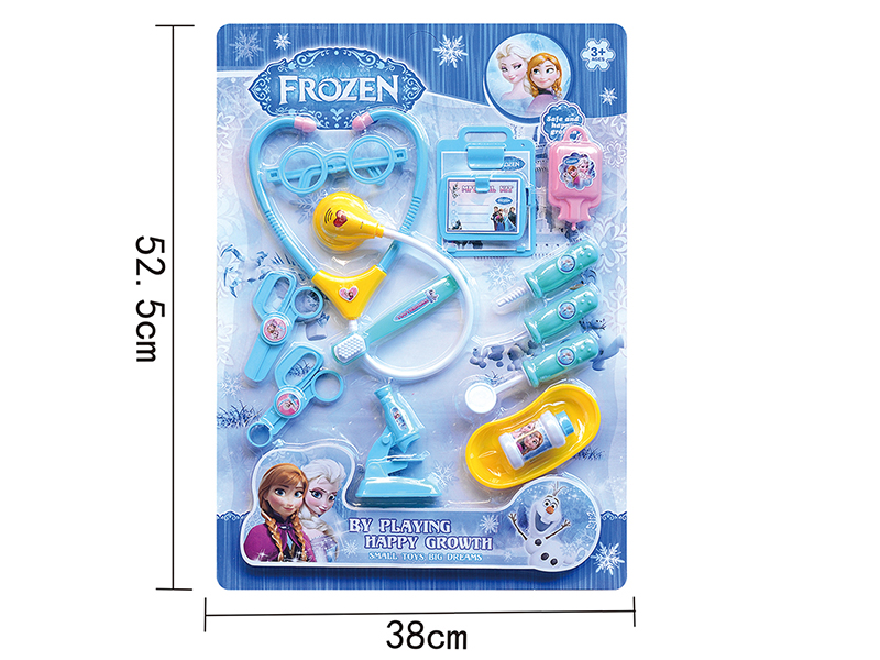 Frozen Blue Children's Doctor Set (With IC Light) 14pcs