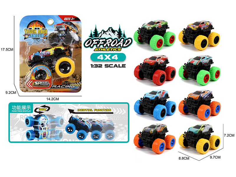 Double Friction Big Foot Climbing Metal Car