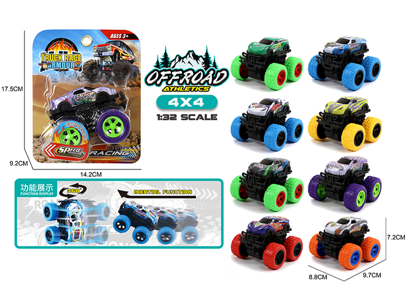 Double Friction Big Foot Climbing Metal Car
