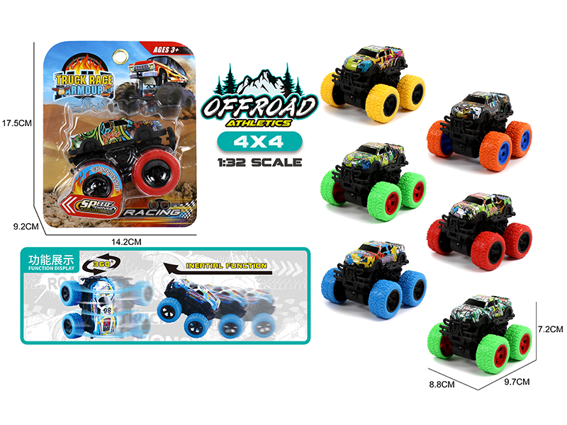 Double Friction Big Foot Climbing Metal Car