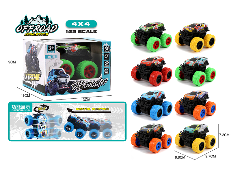Double Friction Big Foot Climbing Metal Car
