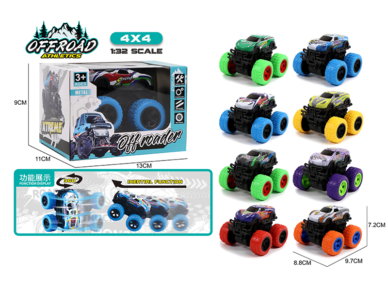 Double Friction Big Foot Climbing Metal Car