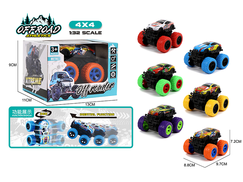 Double Friction Big Foot Climbing Metal Car