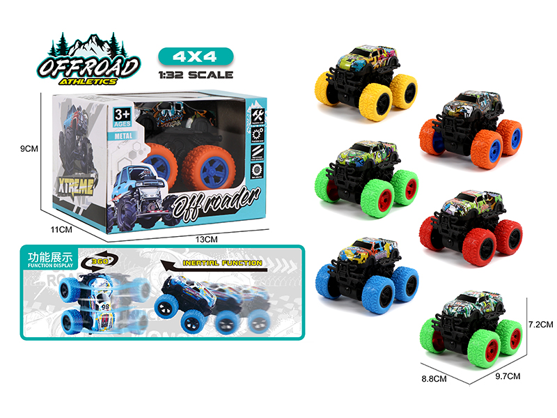 Double Friction Big Foot Climbing Metal Car