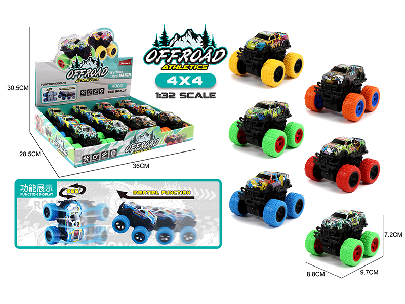Double Friction Big Foot Climbing Metal Car