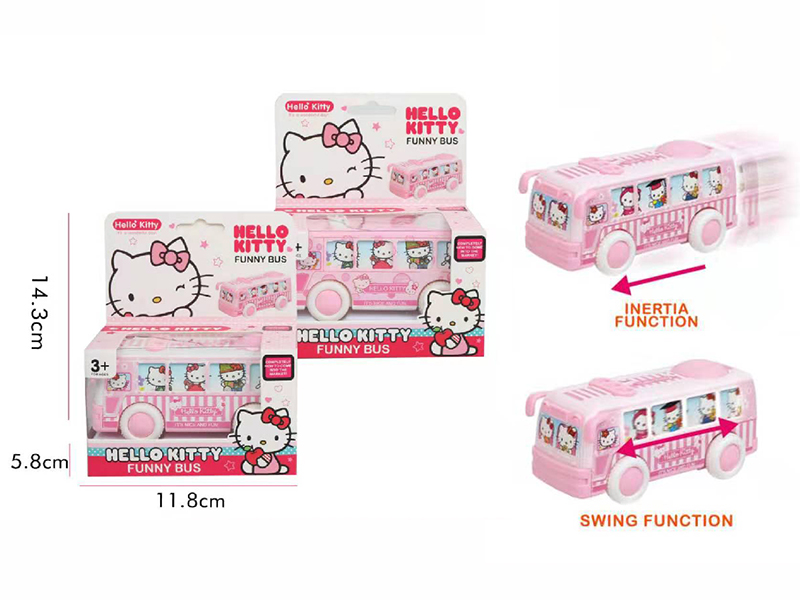 Hello Kitty Friction Bus