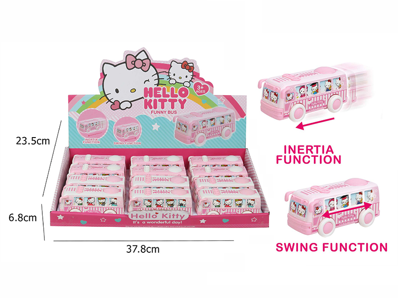 Hello Kitty Friction Bus(12PCS)