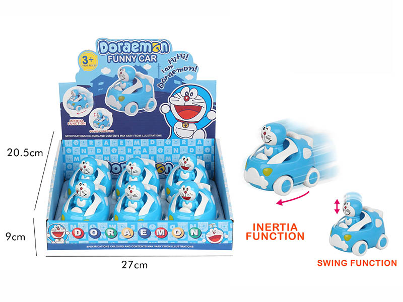 Doraemon Cartoon Inertia Car (6 PCS/Box)