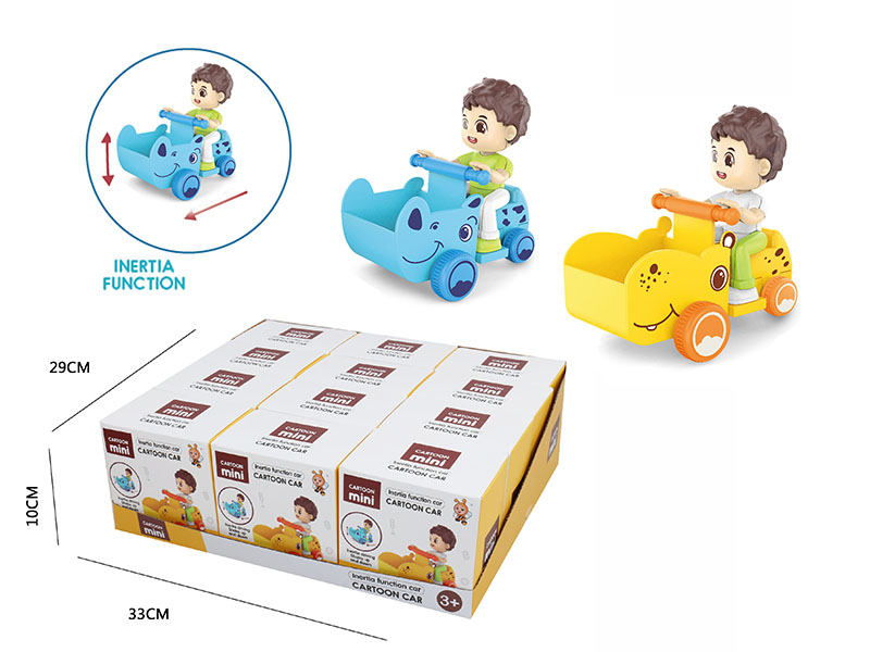 Hippo Rhino Friction Car(12PCS)