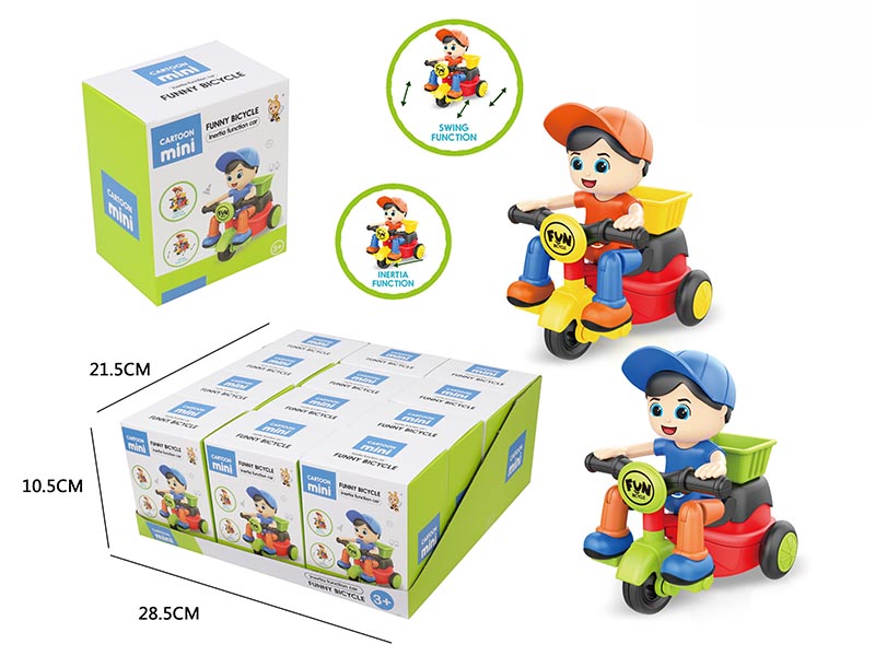 Cartoon Friction Tricycle(12PCS)