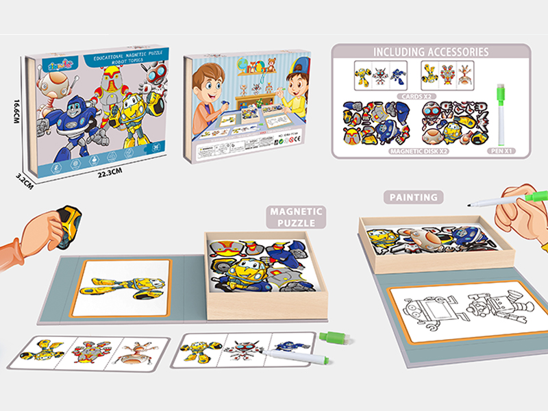 Robot Themed Puzzle Magnetic Puzzle