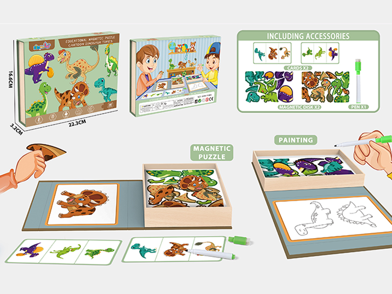 Dinosaur Themed Puzzle Magnetic Puzzle