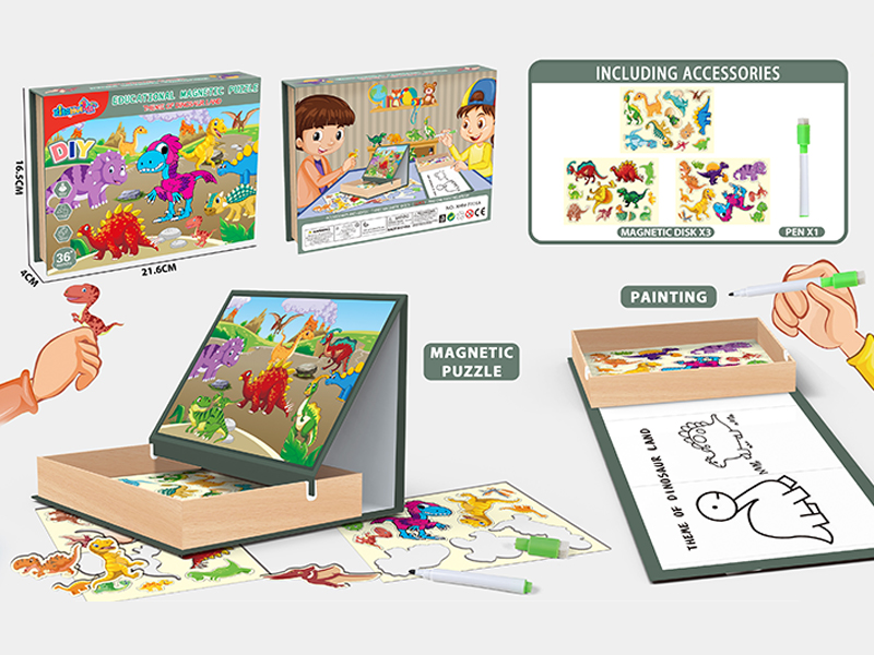 Dinosaur Themed Puzzle Magnetic Puzzle