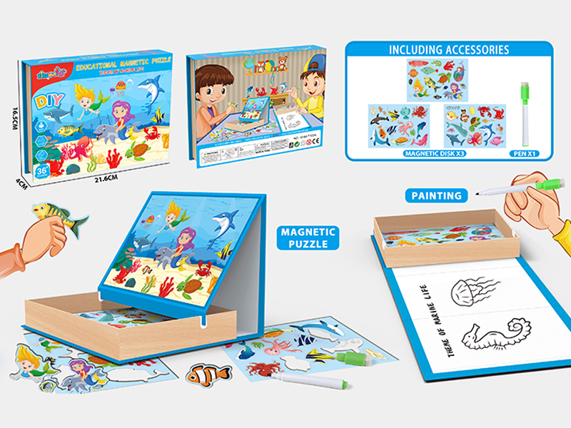 Magnetic Puzzle Of Marine Life Puzzle
