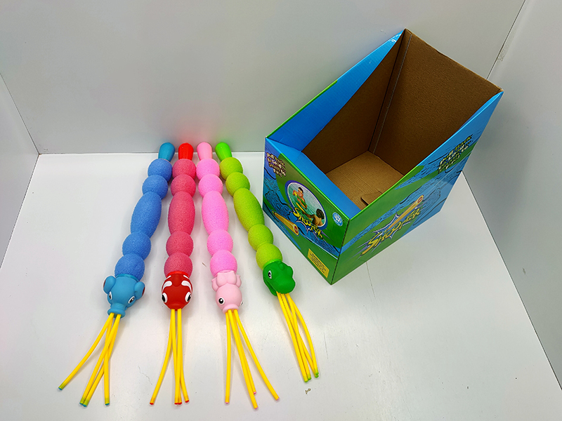 Clownfish/Dinosaur/Octopus/Elephant Cartoon 4 Nozzles EPE Water Cannon 24pcs