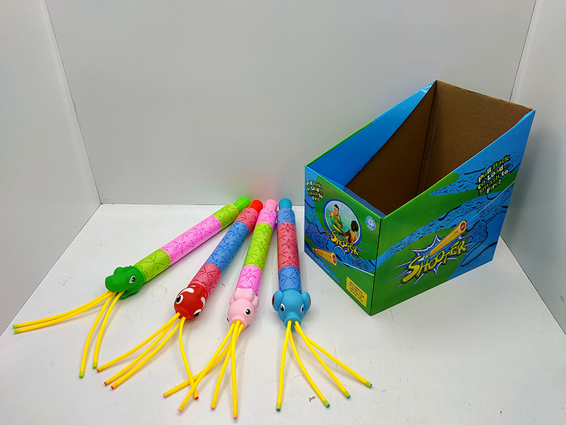 Clownfish/Dinosaur/Octopus/Elephant Cartoon 4 Nozzles EPE Water Cannon 24pcs