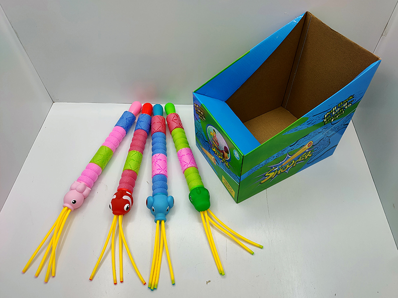 Clownfish/Dinosaur/Octopus/Elephant Cartoon 4 Nozzles EPE Water Cannon 24pcs