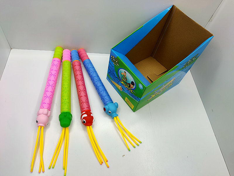 Clownfish/Dinosaur/Octopus/Elephant Cartoon 4 Nozzles EPE Water Cannon 24pcs