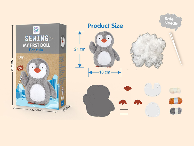 DIY Sewing Plush Penguin