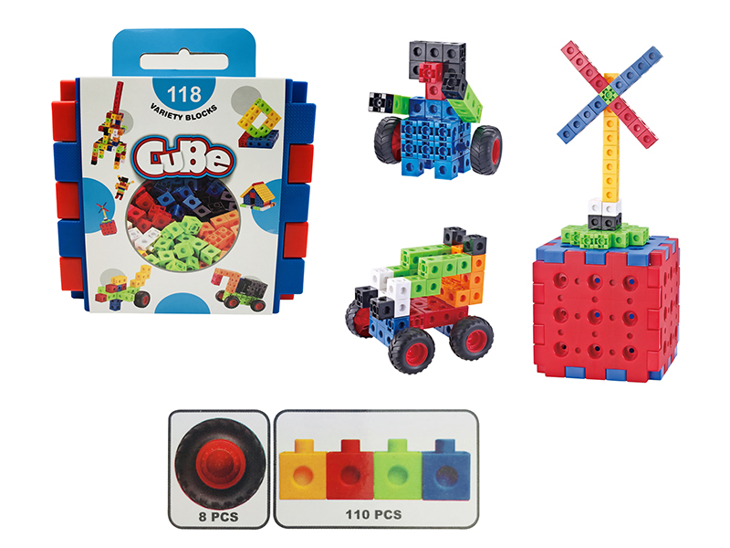Cube Building Blocks Set 118pcs