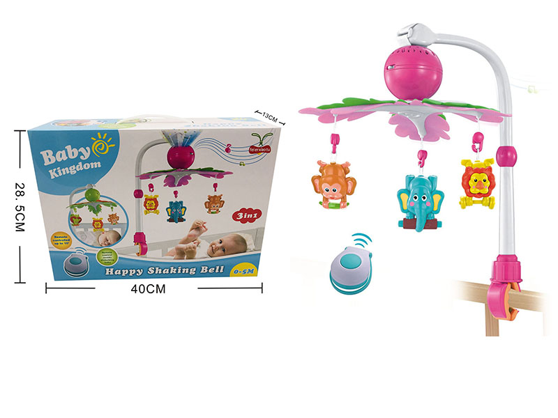 Pink Remote Control Bedside Bell Trolley Hanging Bell