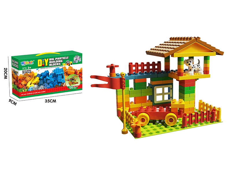 120Pcs Grain Amusement Park+1 10 * 14 Bottom Plate