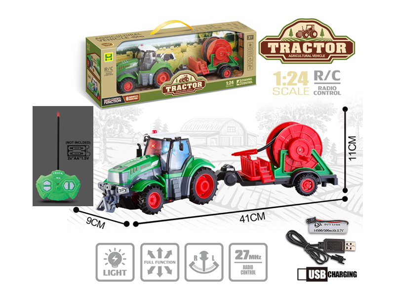 1:24 4Ch R/C Farmer Trailer With Light