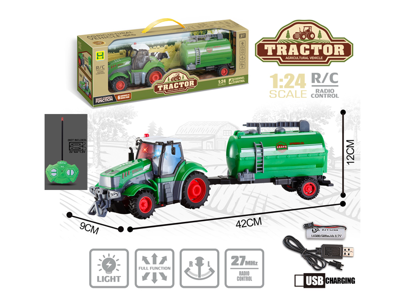 1:24 4Ch R/C Farmer Trailer With Light