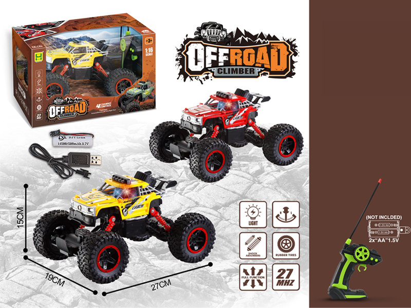 1:16 4Ch R/C Big G Pad Printing Big Foot Monster Car With Light
