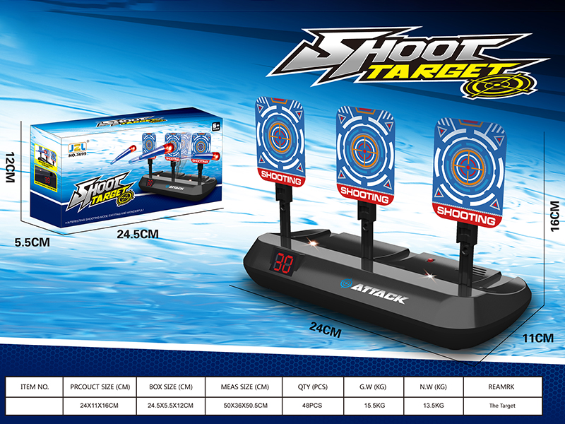 Electron Counting Shooting  Target