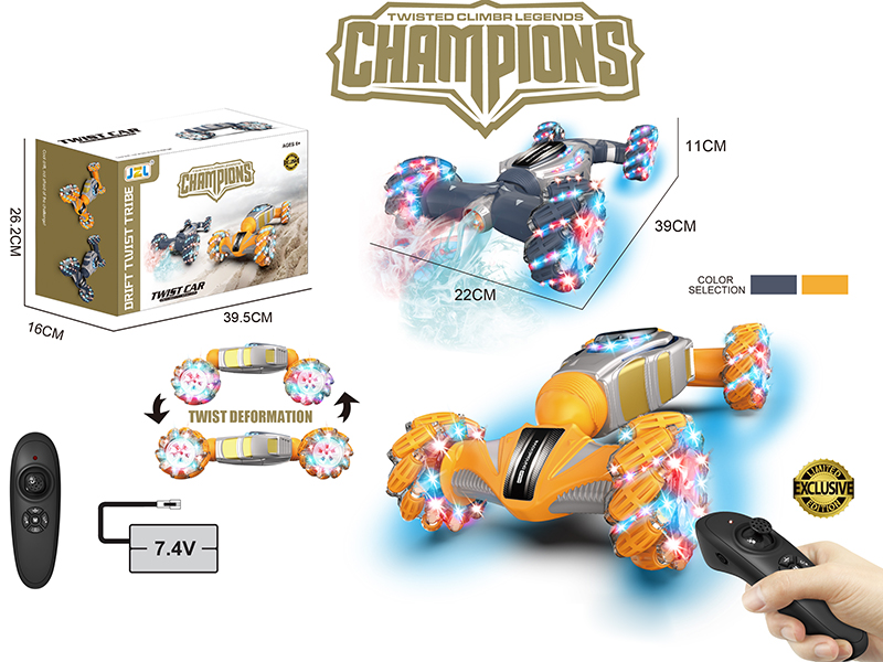 2 In 1 Gravity Sensing Remote Control Stunt Car