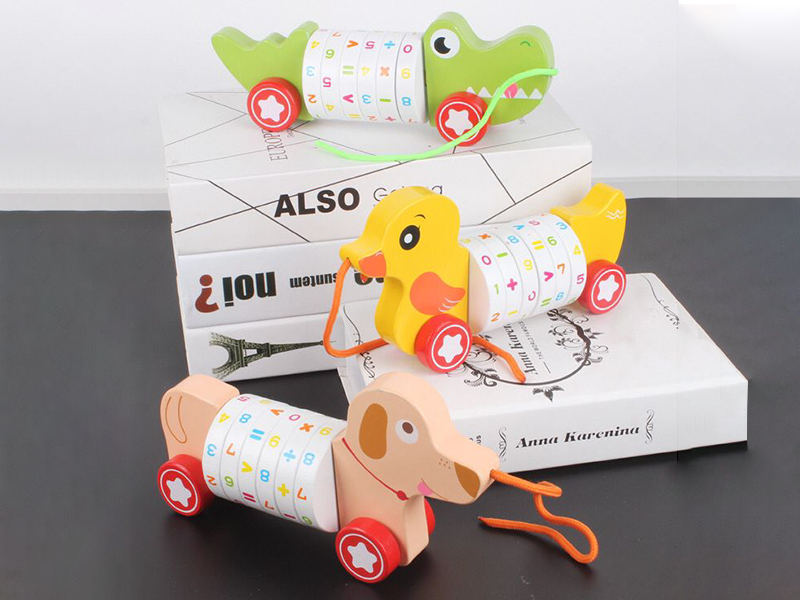 Wooden Digital Trailer(Dog/ Crocodile/Duck)