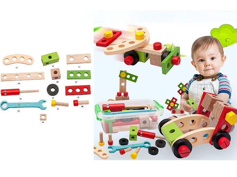 Wooden Tool Nut Combination