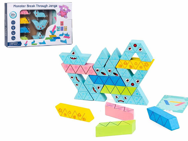 Wooden Monster Jenga