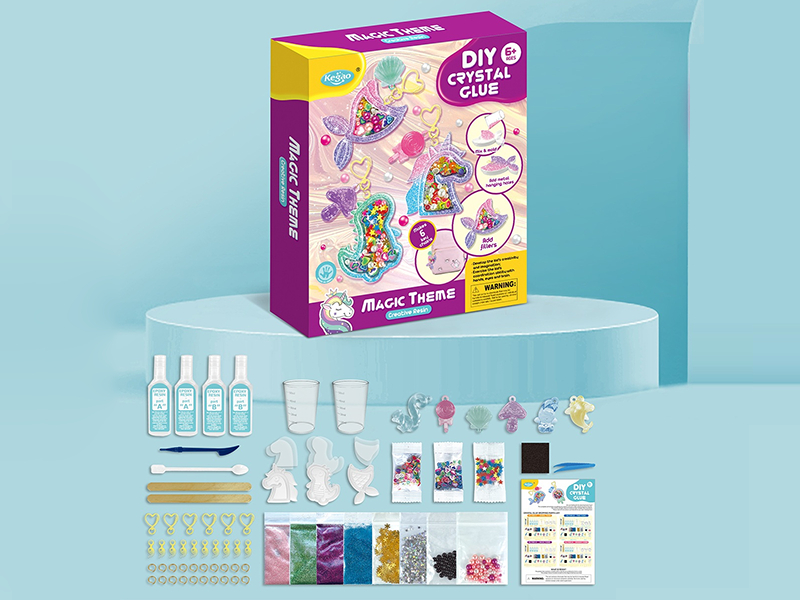 DIY Crystal Glue Magic Theme Key Chains