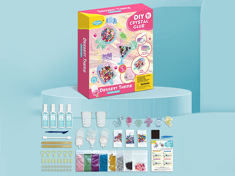 DIY Crystal Glue Dessert Theme Key Chains