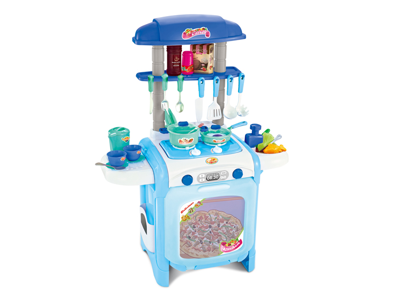 47Pcs Delicious Kitchen Simulation Table (Blue)