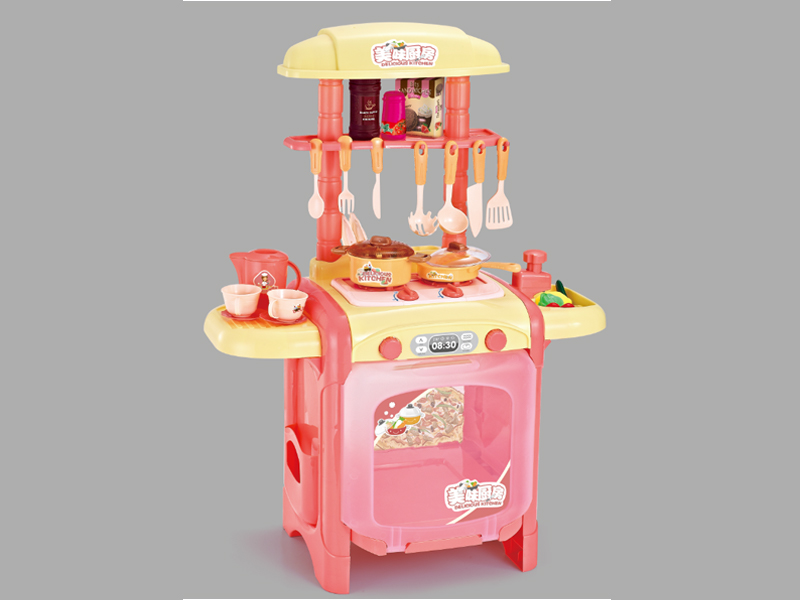 47Pcs Delicious Kitchen Simulation Table (Red)