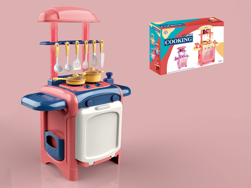 47Pcs Delicious Kitchen Simulation Table (Vermilion)