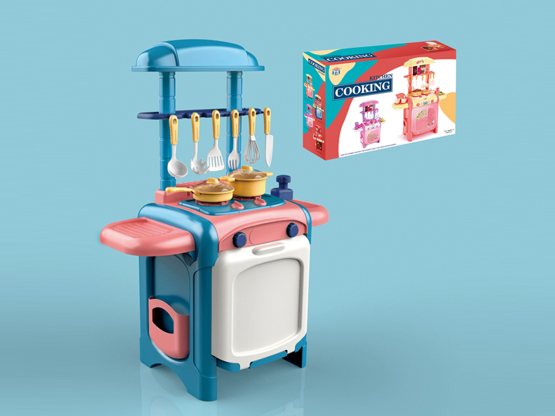 47Pcs Delicious Kitchen Simulation Table (Blue)