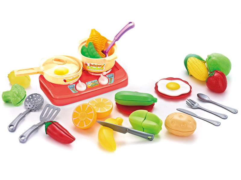 28Pcs Stove Tableware With Fruits And Vegetables